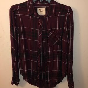 Burgundy flannel